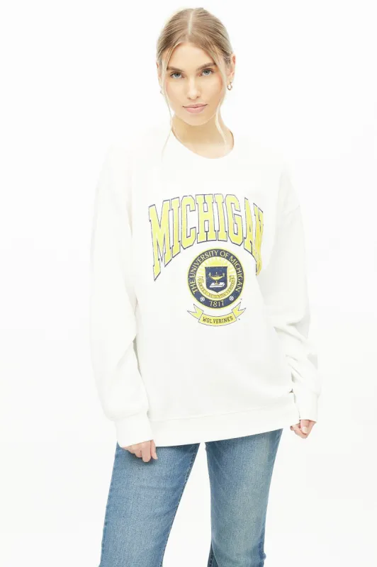 Michigan Wolverines Graphic Oversized Sweatshirt sold by Bluenotes
