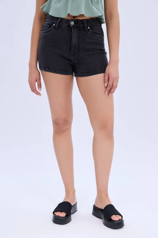 Super High Rise Curvy Denim Short sold by Bluenotes