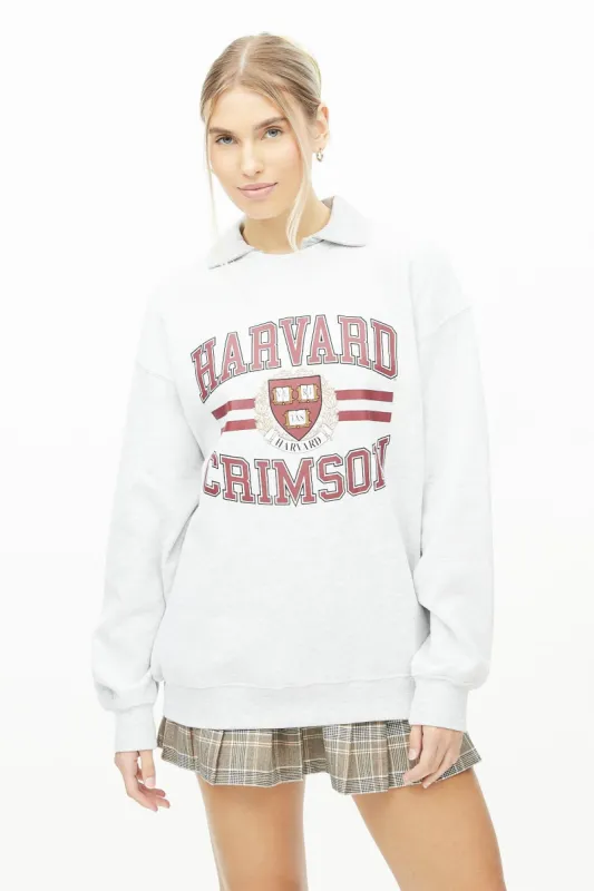 Harvard Graphic Oversized Sweatshirt sold by Bluenotes