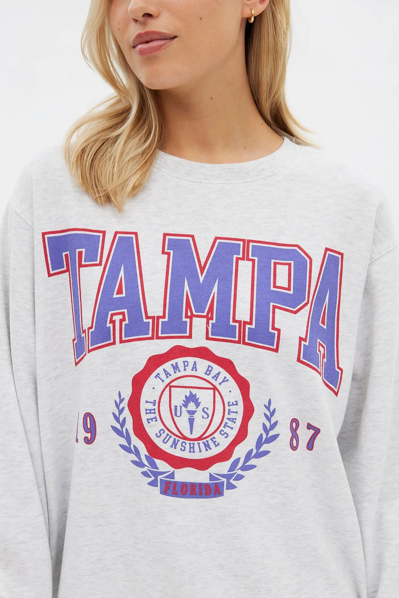 AERO Graphic Oversized Crew Neck Sweatshirt sold by Bluenotes product image thumbnail 2