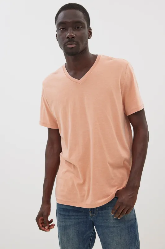 Venice Burnout V-Neck Tee made by Bluenotes