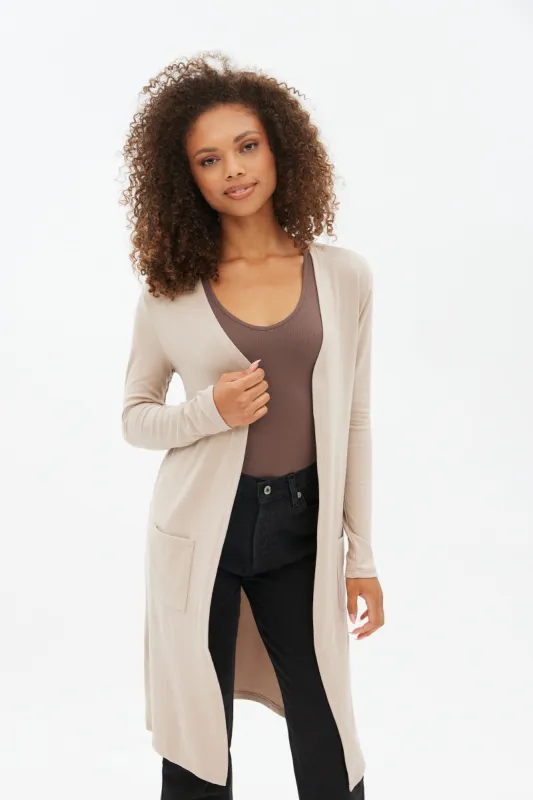Open-Front Midi Cardigan sold by Bluenotes