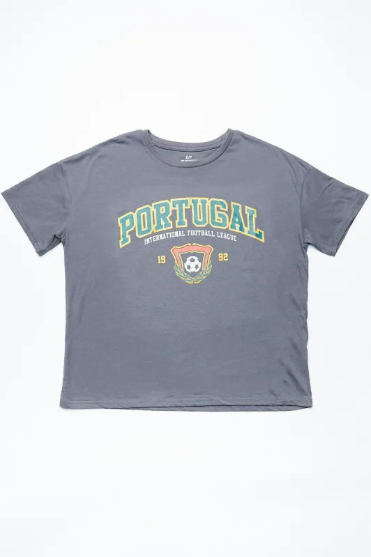 Portugal FIFA World Cup 2022 Graphic Boyfriend Tee sold by Bluenotes