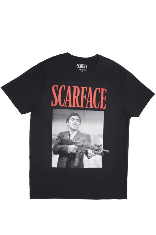 Scarface Say Hello To My Little Friend Graphic Tee sold by Bluenotes