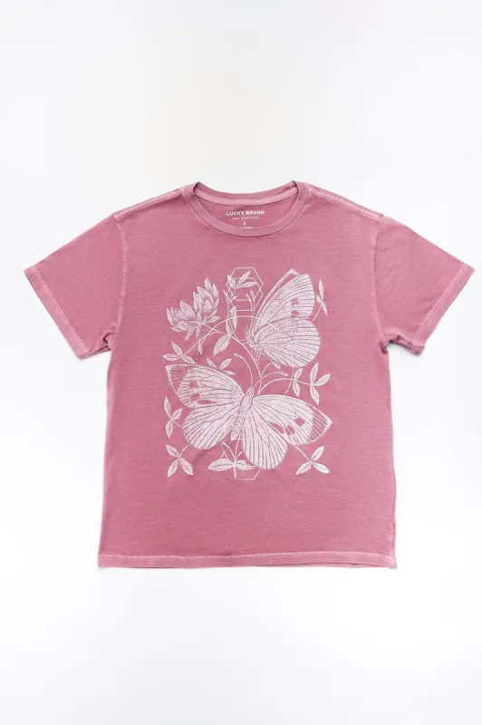 Butterfly Garden Boyfriend Tee sold by Bluenotes