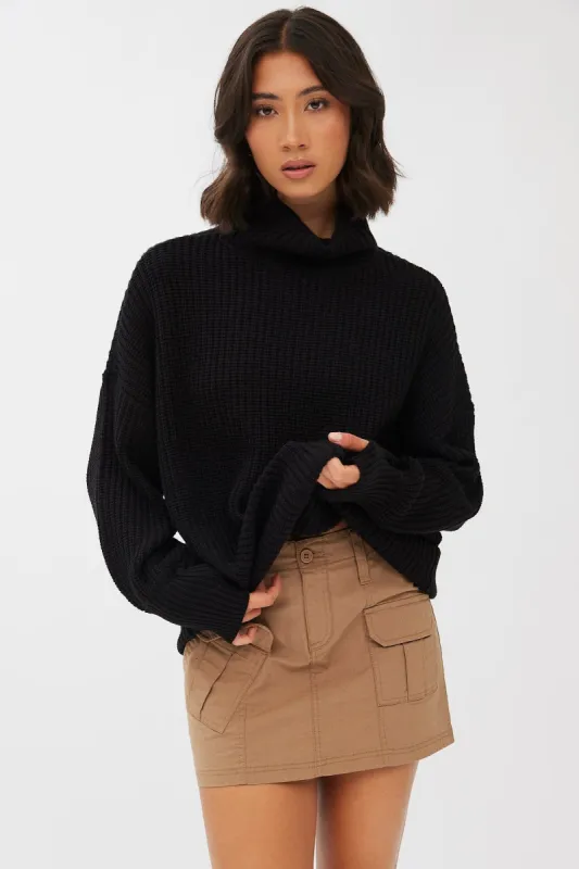 Long Sleeve Oversized Turtleneck sold by Bluenotes