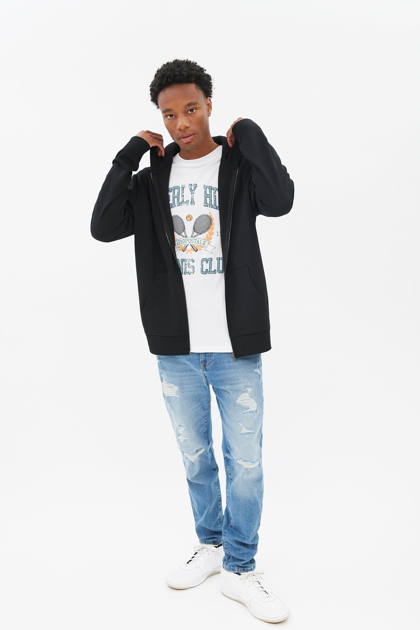 North Western Zip-Up Hoodie sold by Bluenotes product image thumbnail 5