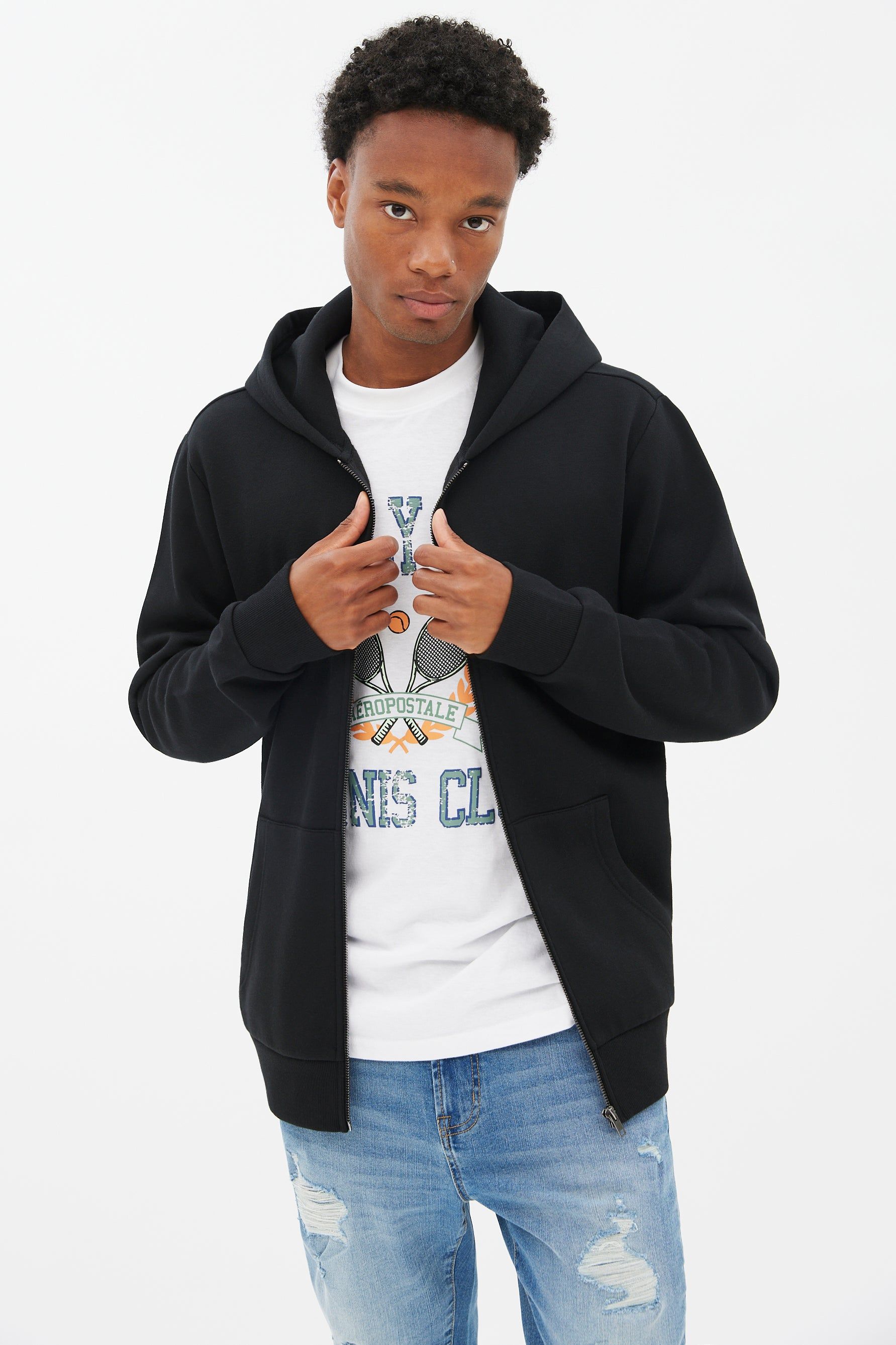 North Western Zip-Up Hoodie sold by Bluenotes product image thumbnail 2