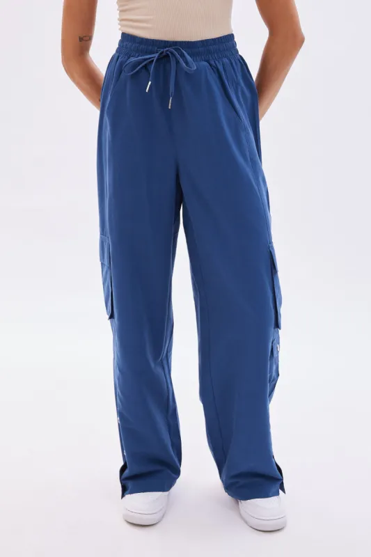 AERO High Rise Wide Leg Cargo Pant sold by Bluenotes