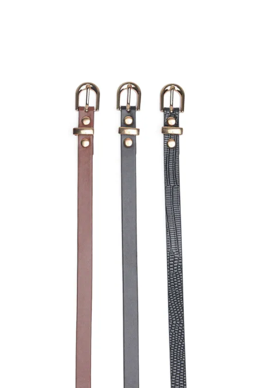 Skinny Belts 3-Pack sold by Bluenotes