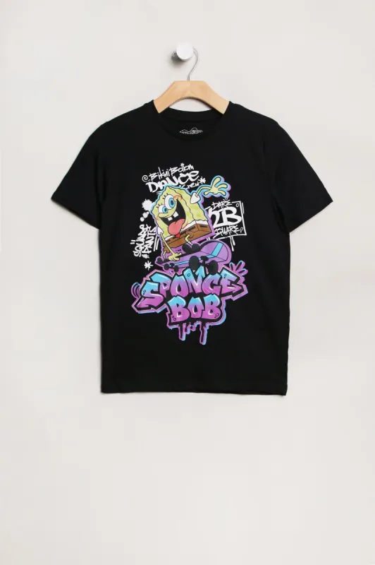 Boys' SpongeBob SquarePants Graphic Classic Tee sold by Bluenotes