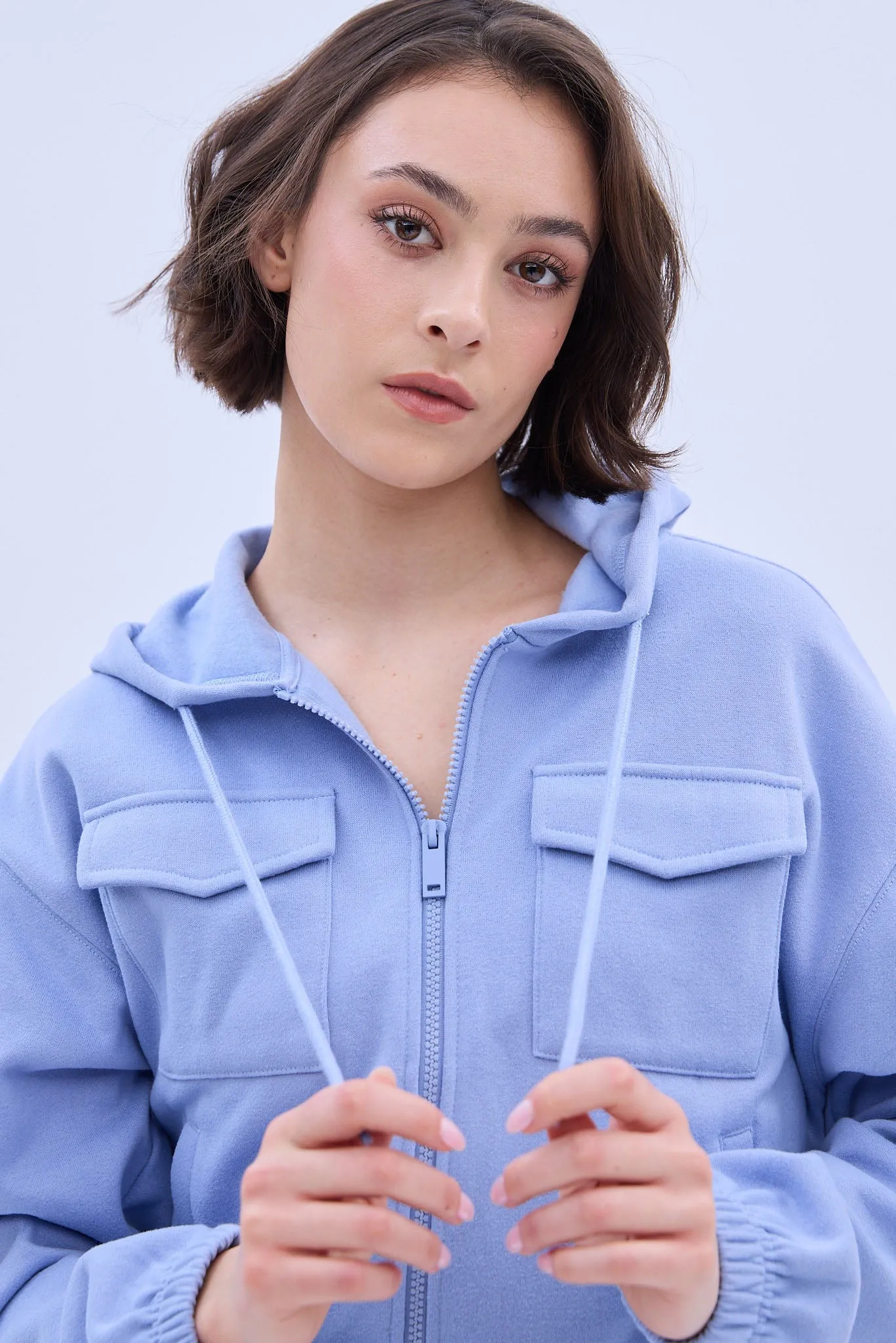 Midi Zip-Up Cargo Hoodie sold by Bluenotes product image thumbnail 3