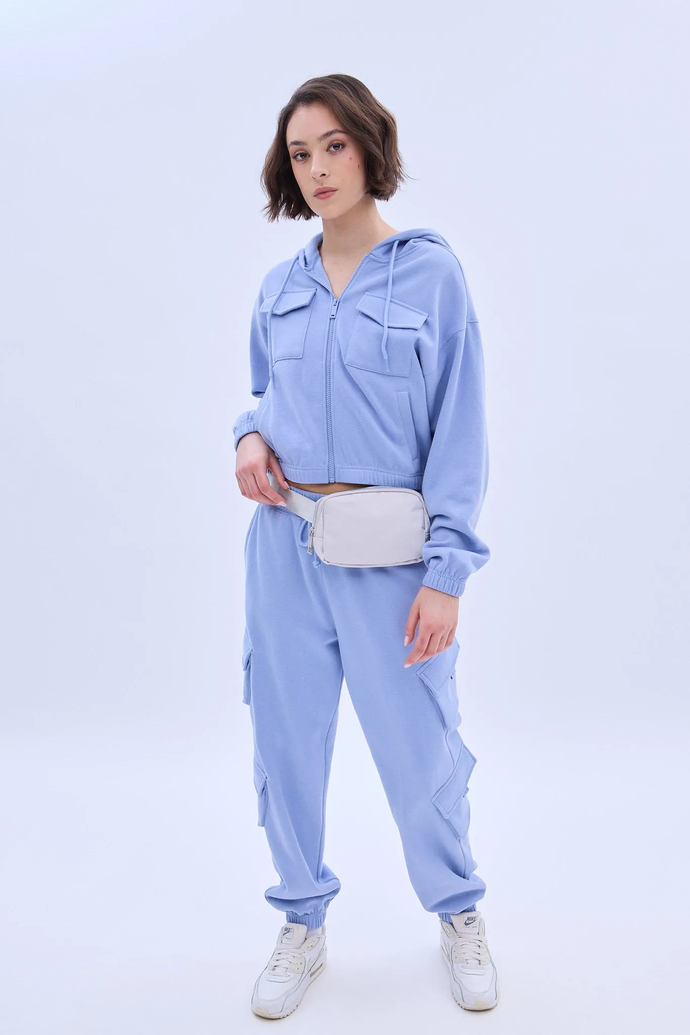 Midi Zip-Up Cargo Hoodie sold by Bluenotes product image thumbnail 2