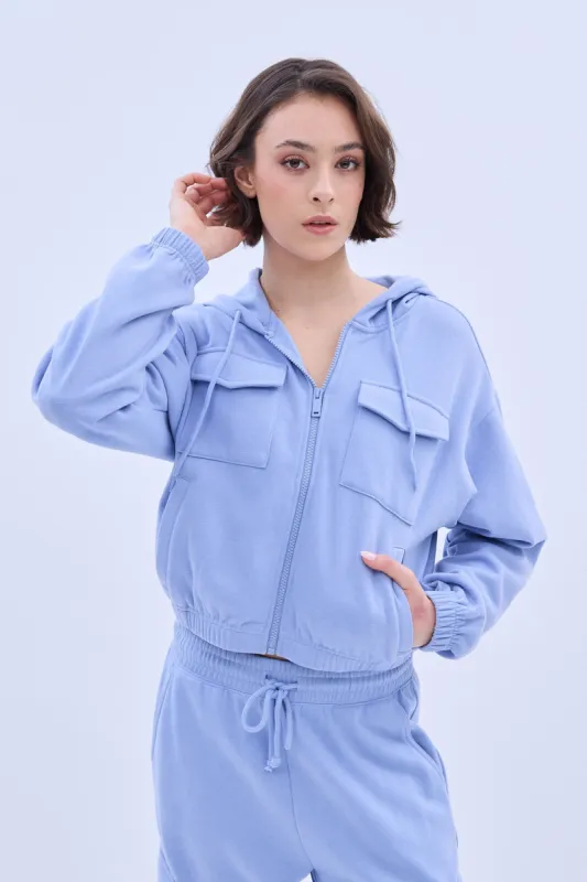 Midi Zip-Up Cargo Hoodie sold by Bluenotes