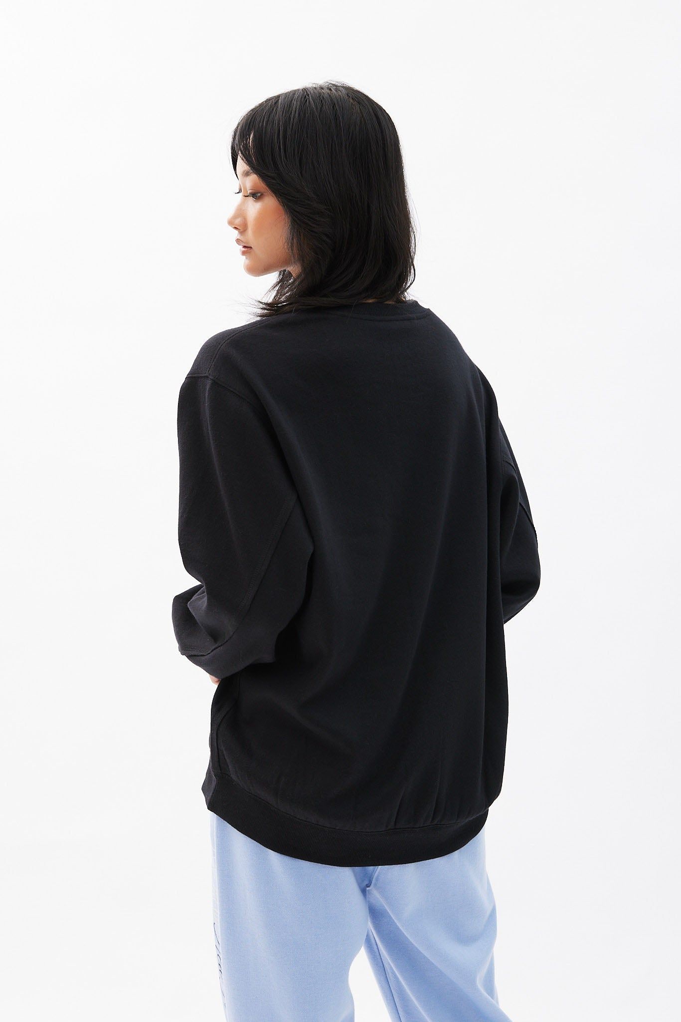 Crew Neck Oversized Pullover Sweatshirt sold by Bluenotes product image thumbnail 4