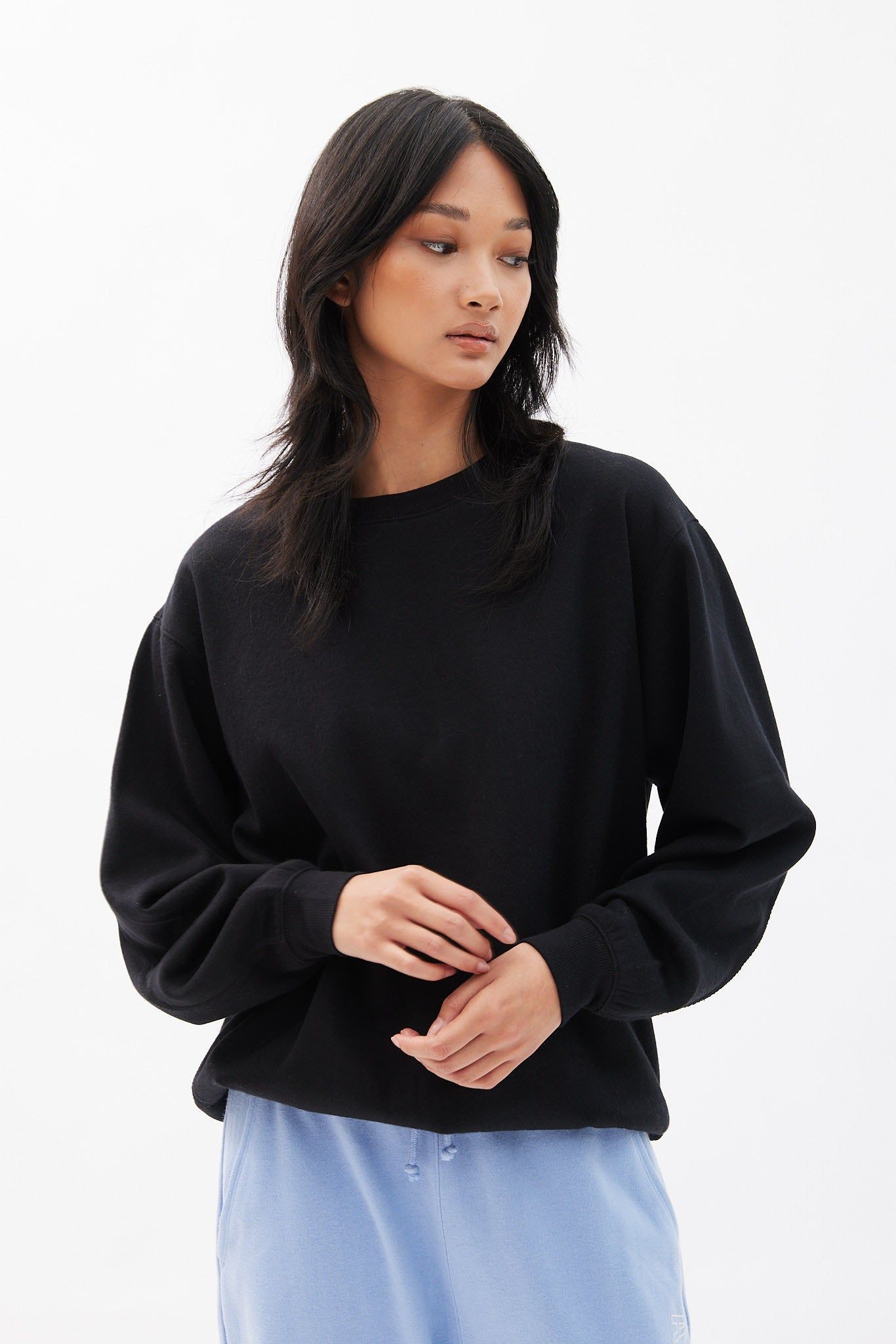 Crew Neck Oversized Pullover Sweatshirt sold by Bluenotes
