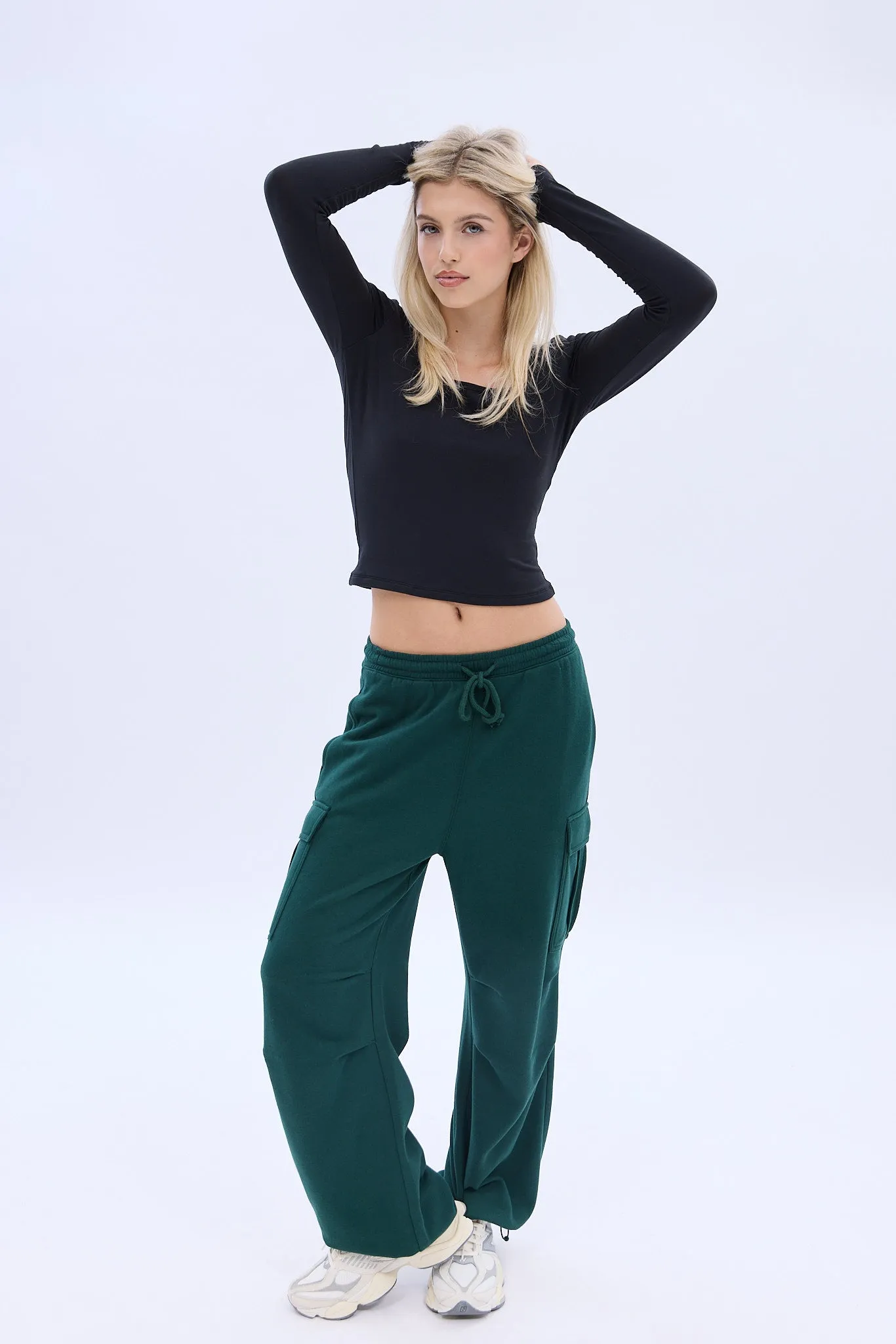 UNPLUG By Bluenotes Cinched Boyfriend Cargo Jogger sold by Bluenotes