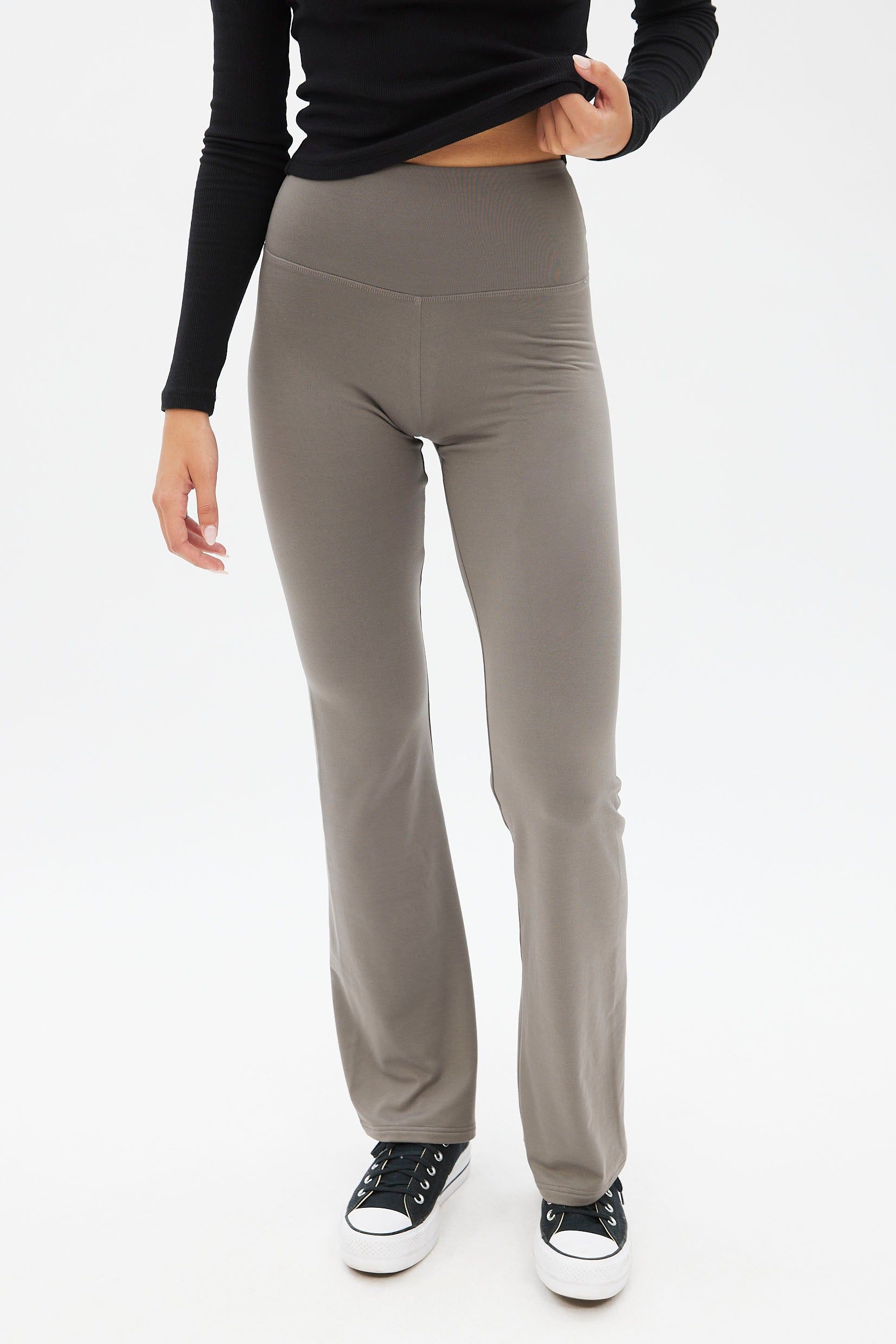 High Rise Super Soft Fleeceback Flare Legging sold by Bluenotes