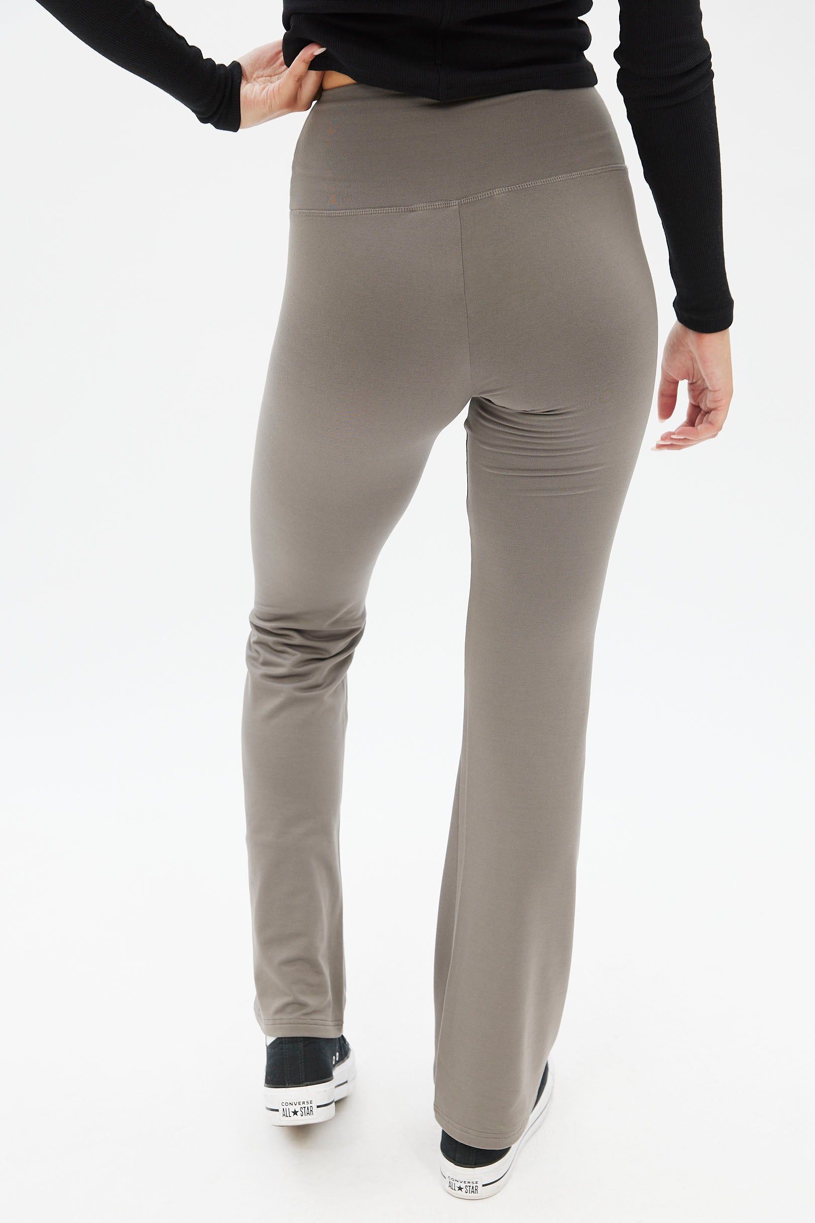 High Rise Super Soft Fleeceback Flare Legging sold by Bluenotes product image thumbnail 4