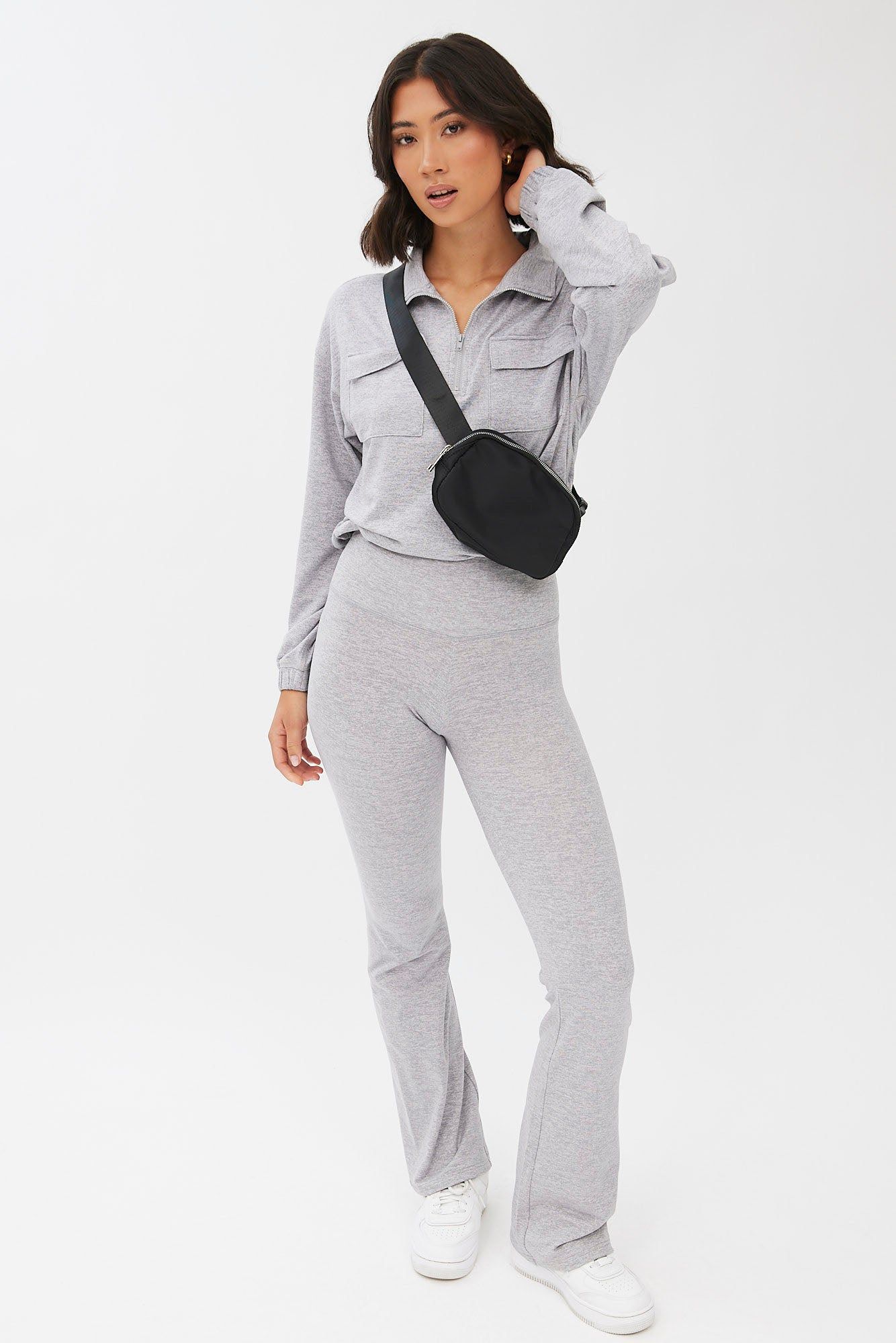 High Rise Super Soft Fleeceback Flare Legging sold by Bluenotes product image thumbnail 14