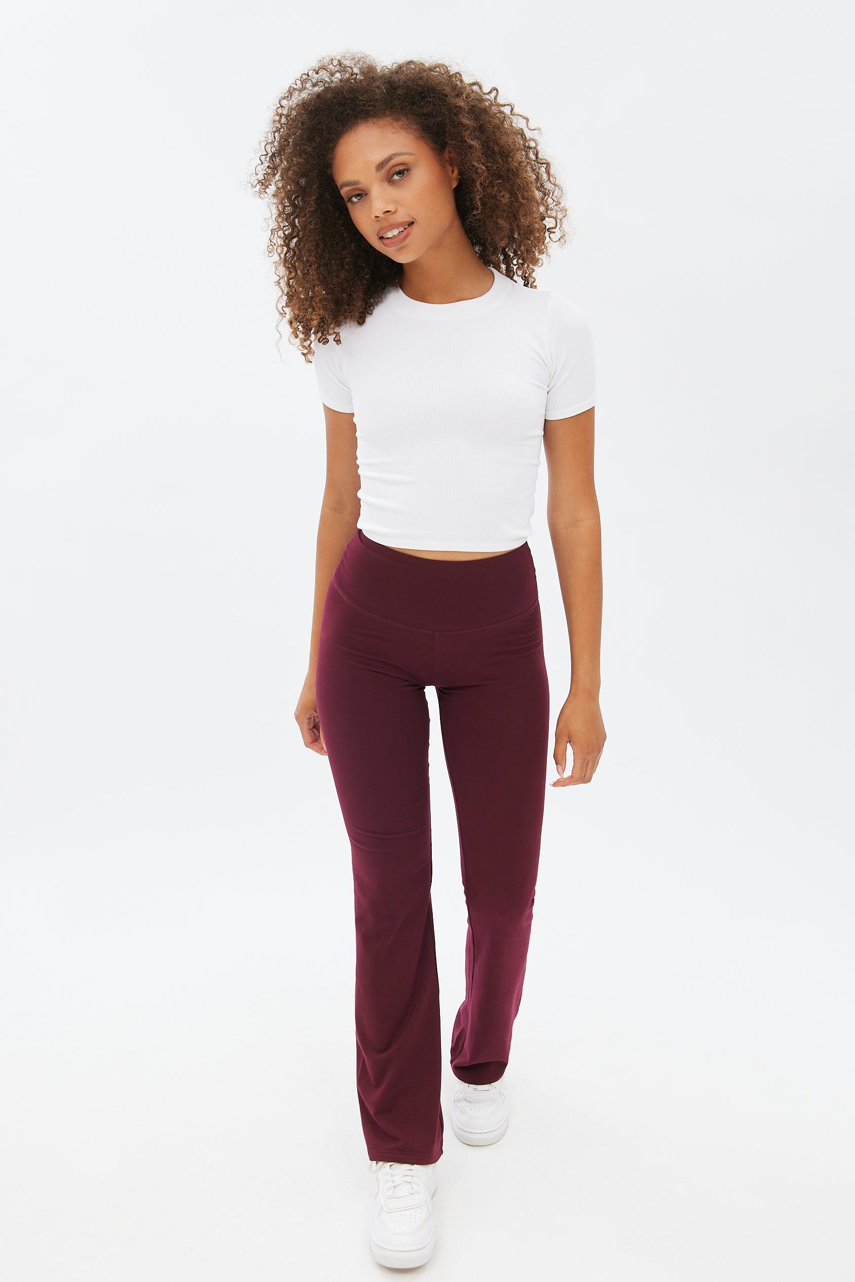 High Rise Super Soft Fleeceback Flare Legging sold by Bluenotes product image thumbnail 6