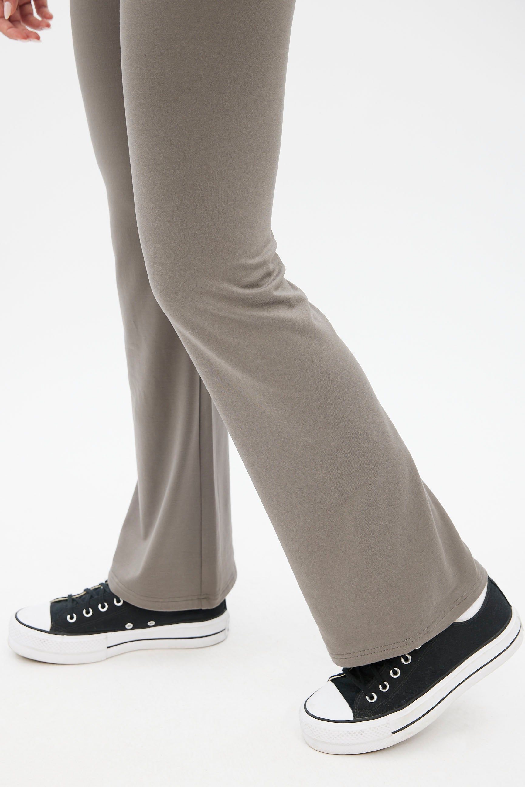 High Rise Super Soft Fleeceback Flare Legging sold by Bluenotes product image thumbnail 3