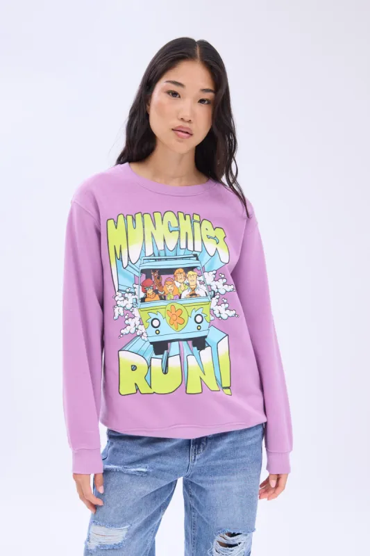 Scooby-Doo Munchies Run Graphic Crew Neck Sweatshirt sold by Bluenotes
