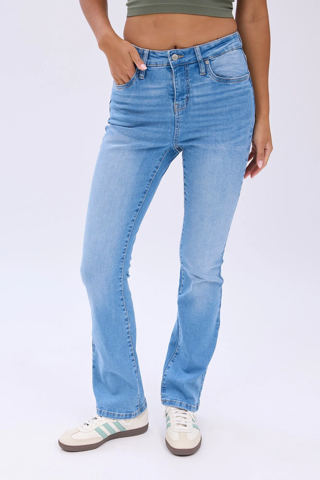 Mid Rise Bootcut Jeans sold by Bluenotes