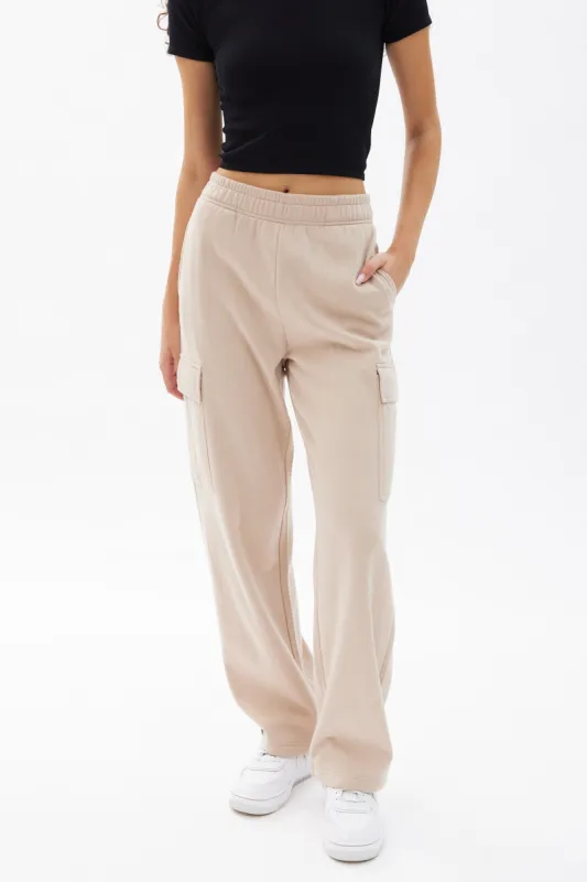 High Rise Wide Leg Cargo Jogger sold by Bluenotes