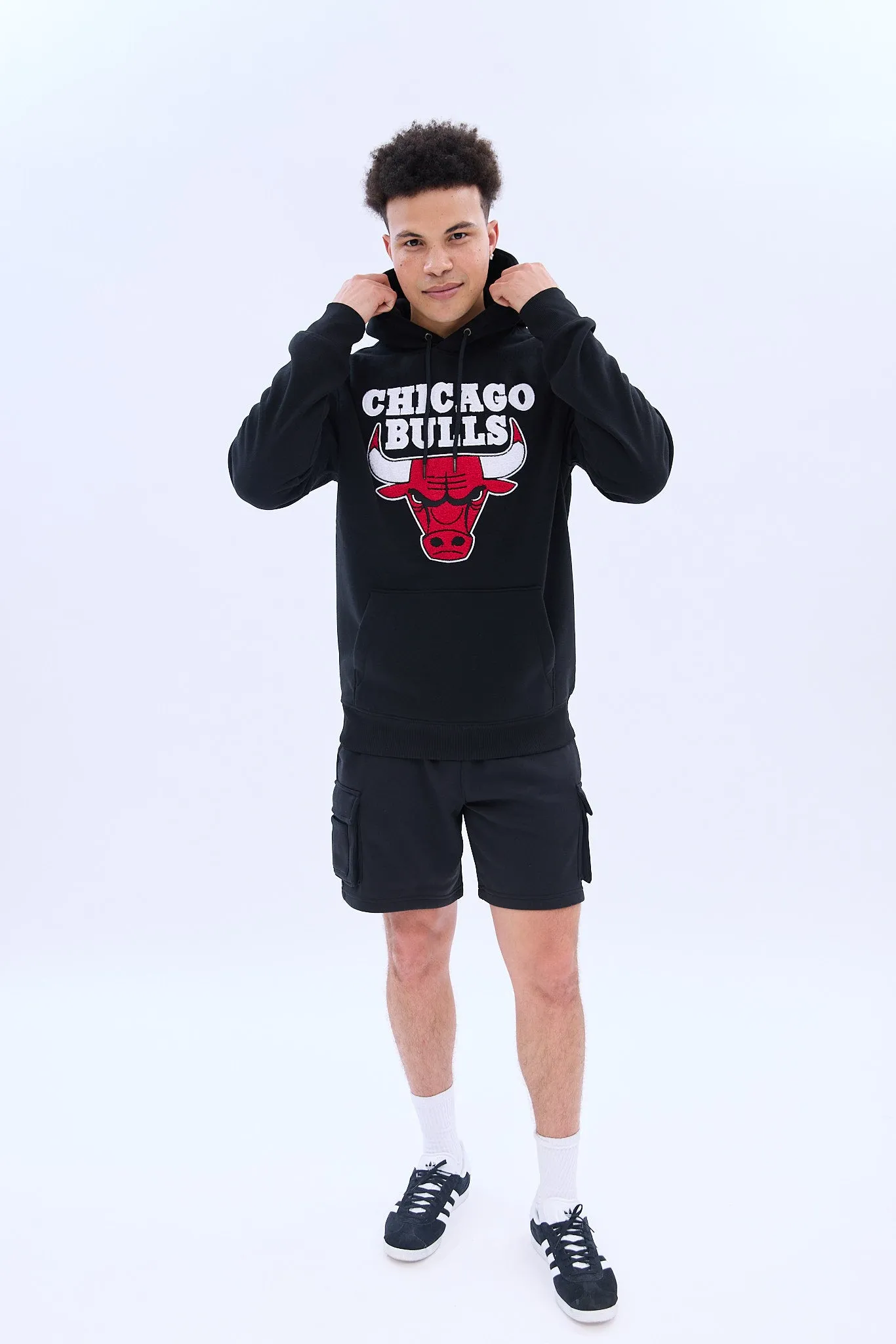 Chicago Bulls Graphic Chenille Applique Pullover Hoodie sold by Bluenotes product image thumbnail 5