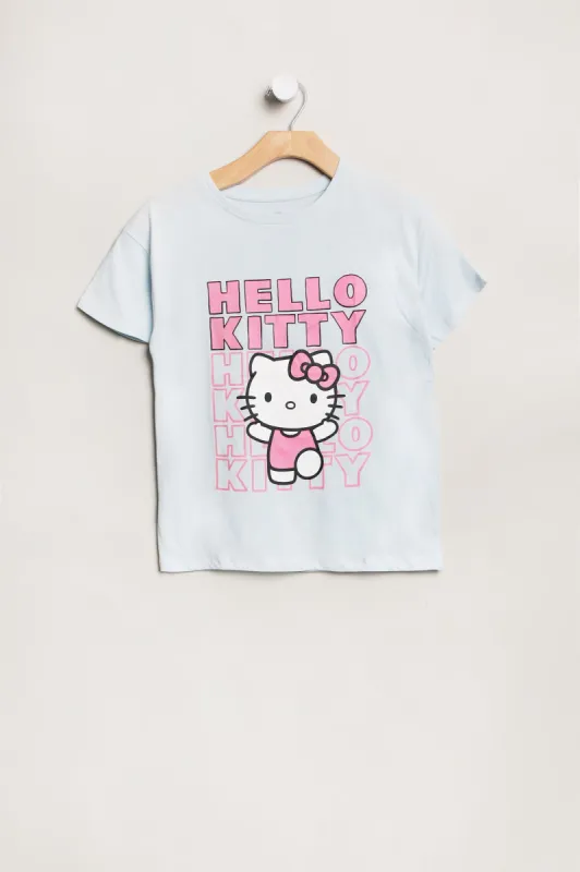 Girls' Hello Kitty Happy Graphic Classic Tee sold by Bluenotes