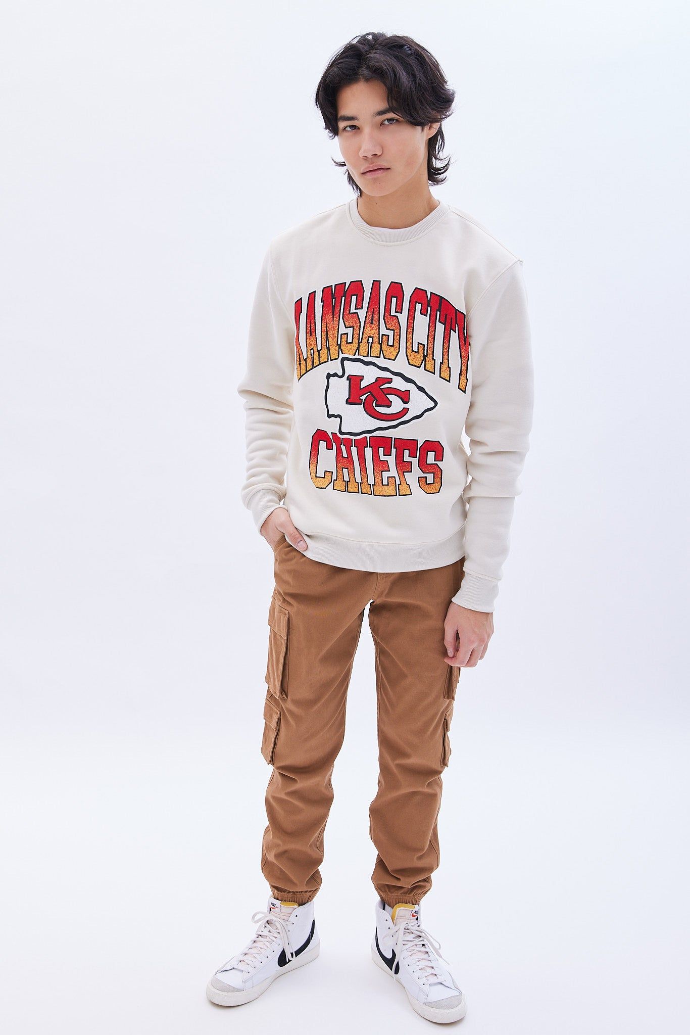Kansas City Chiefs Graphic Crew Neck Sweatshirt sold by Bluenotes product image thumbnail 4
