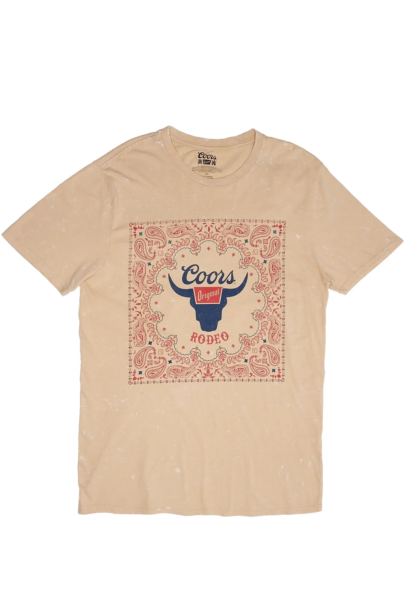 Coors Rodeo Graphic Acid Wash Tee sold by Bluenotes