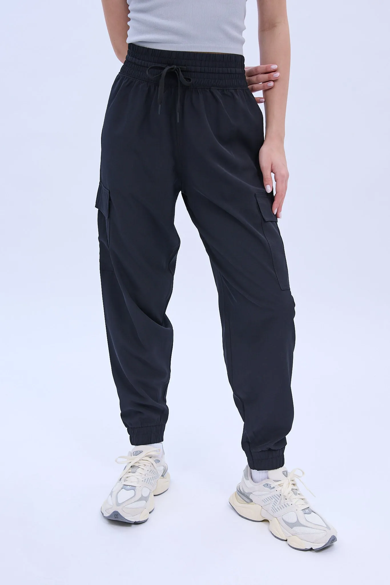 Mid Rise Cargo Boyfriend Jogger sold by Bluenotes