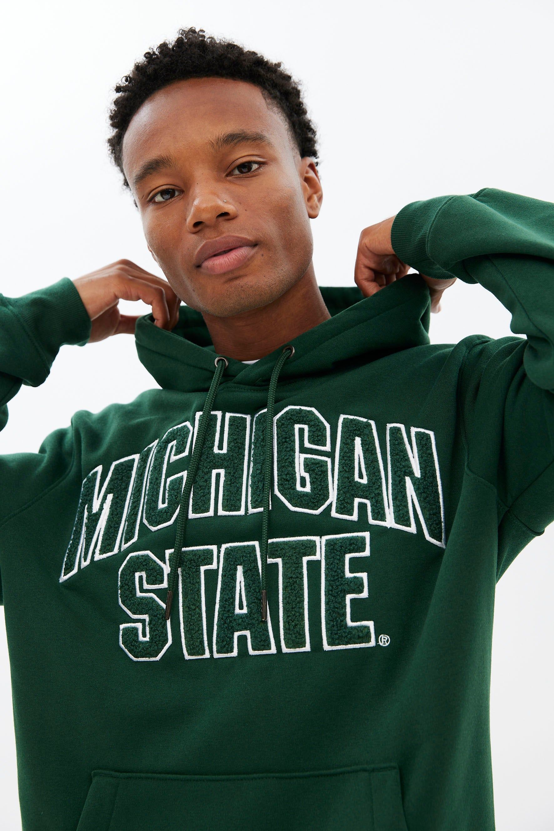 Michigan State Graphic Pullover Hoodie Parallel