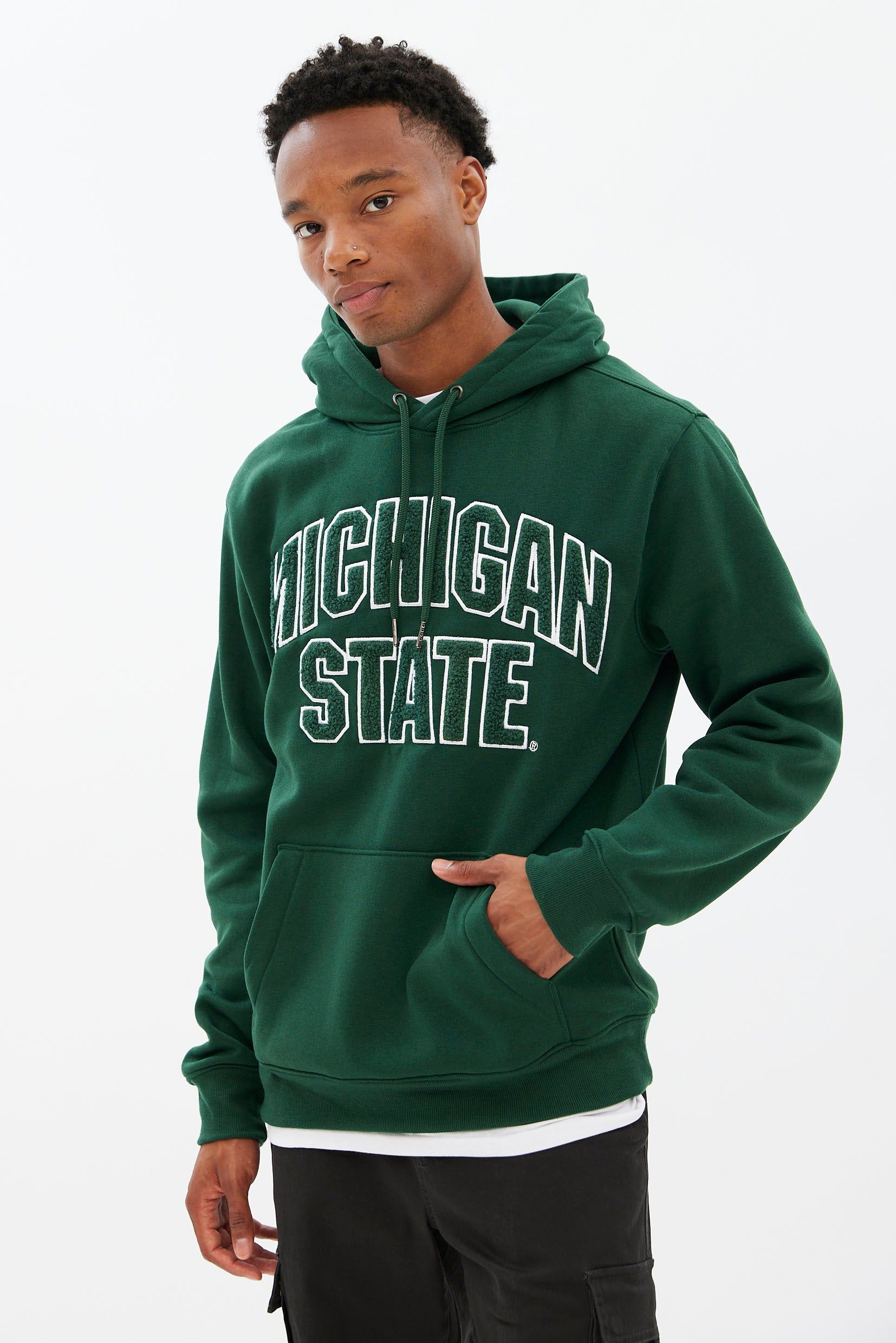 Michigan State Graphic Pullover Hoodie sold by Bluenotes