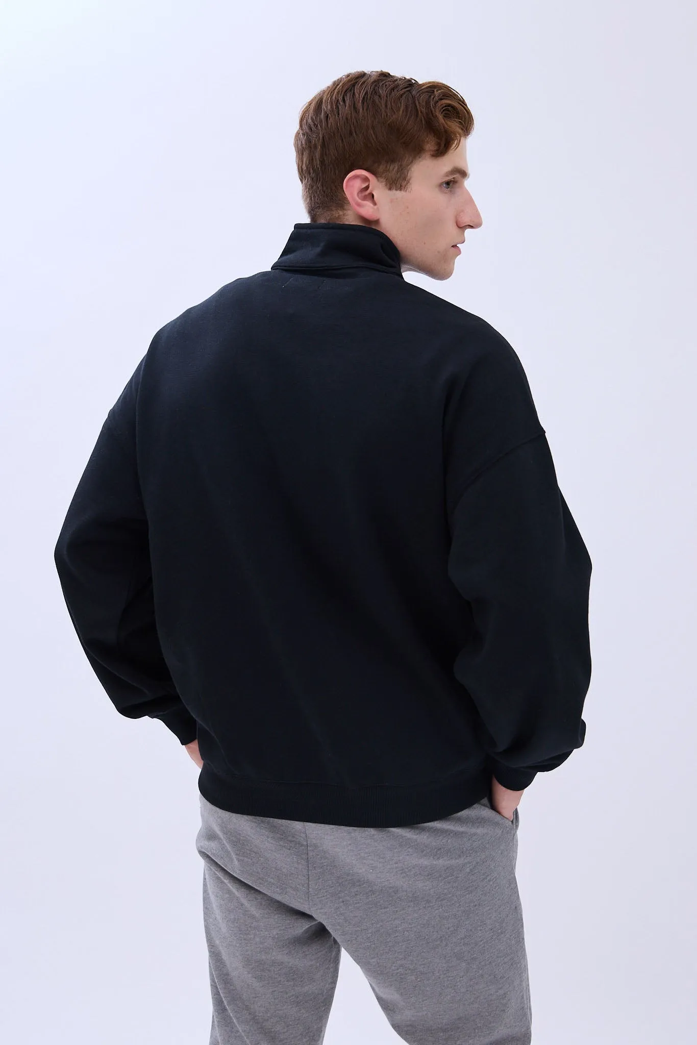 Aéropostale Small Print Mock Neck Zipped Sweatshirt sold by Bluenotes product image thumbnail 4