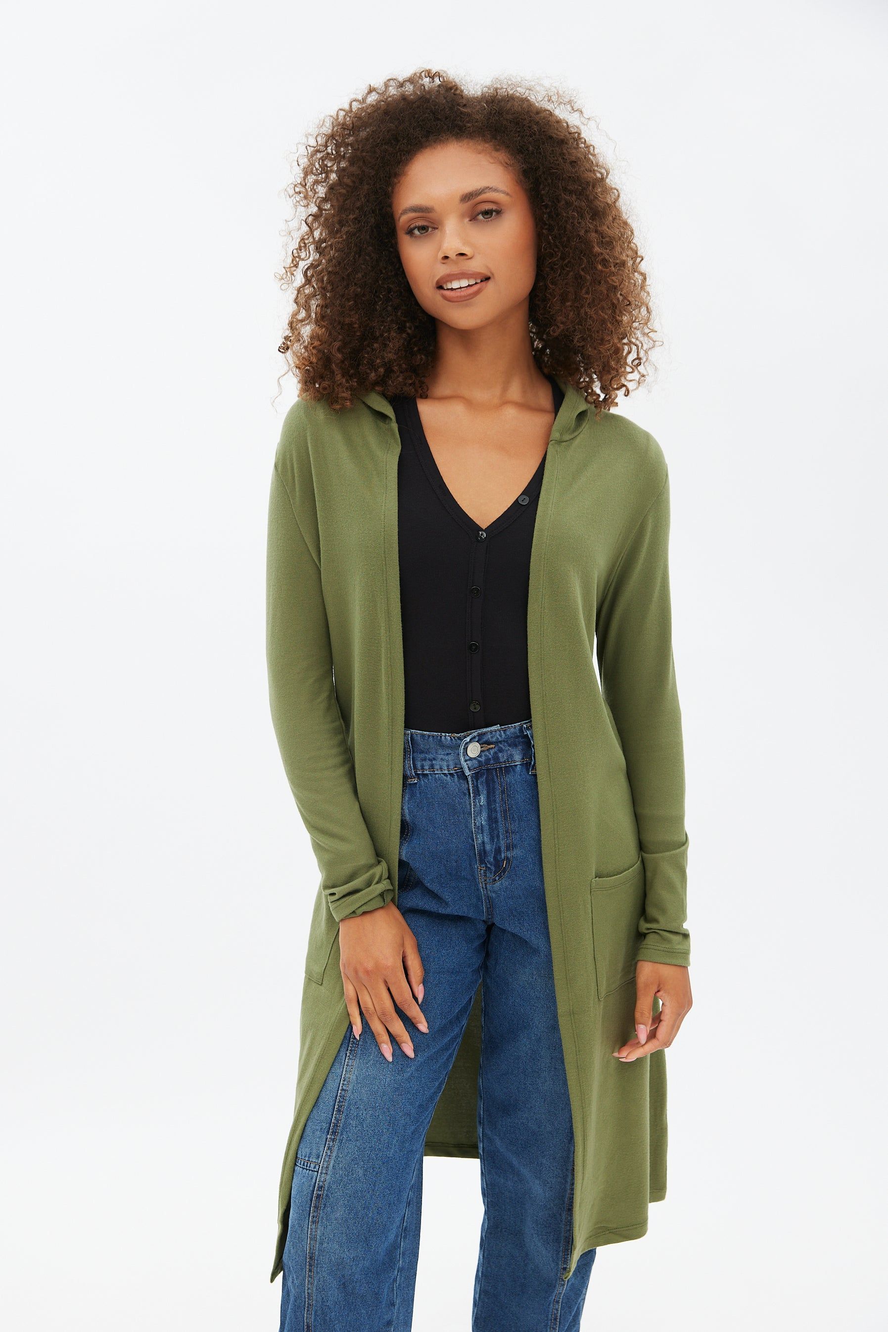 Midi Hooded Cardigan sold by Bluenotes