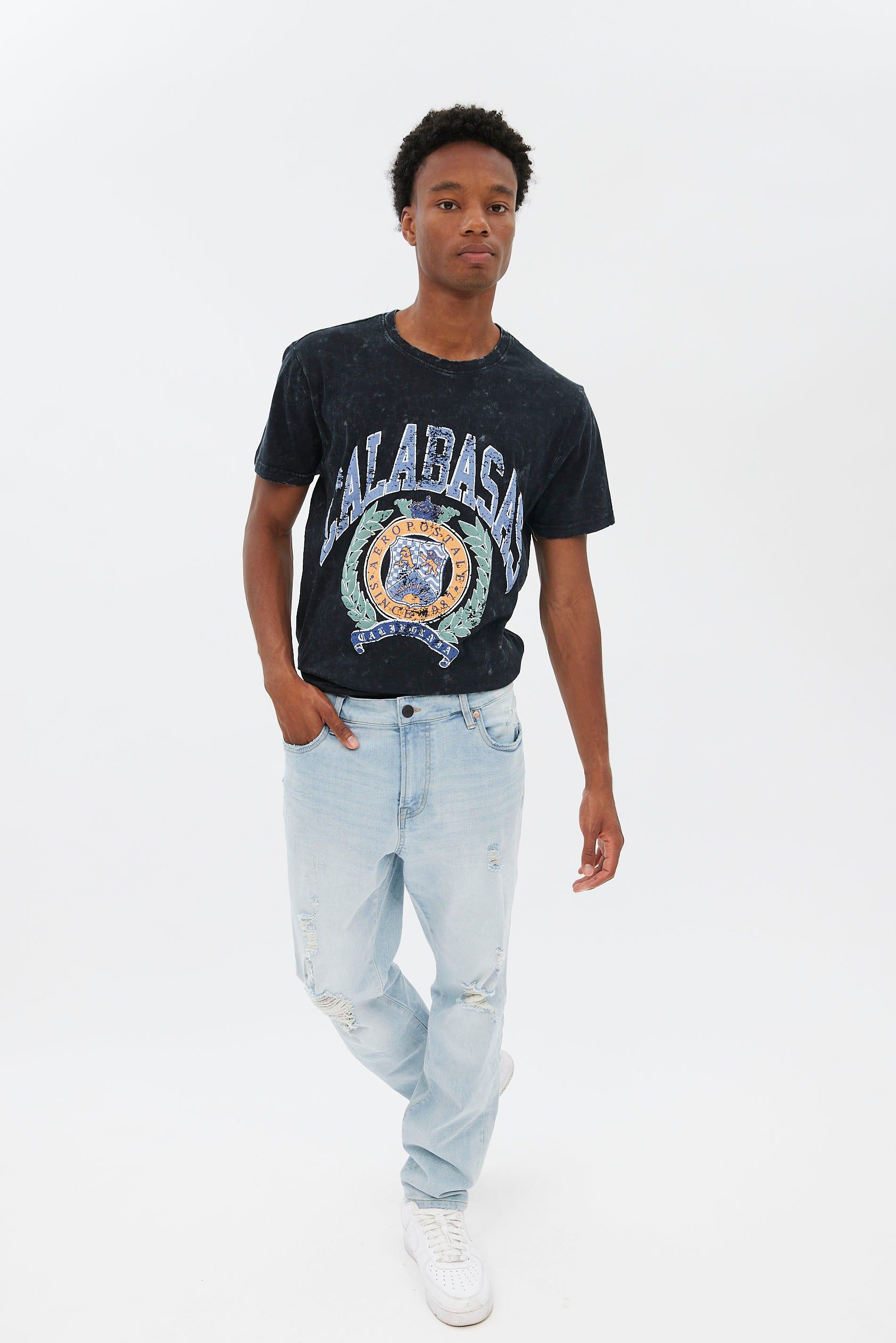 AERO Distressed Athletic Slim Jean sold by Bluenotes product image thumbnail 4