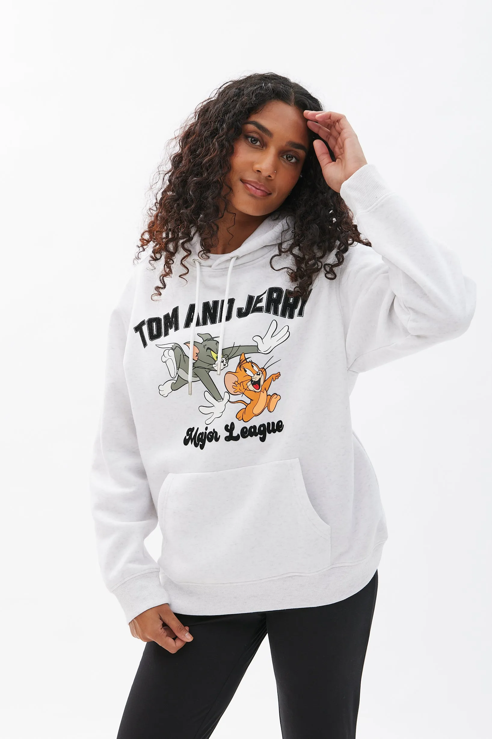 Tom And Jerry Graphic Oversized Hoodie sold by Bluenotes