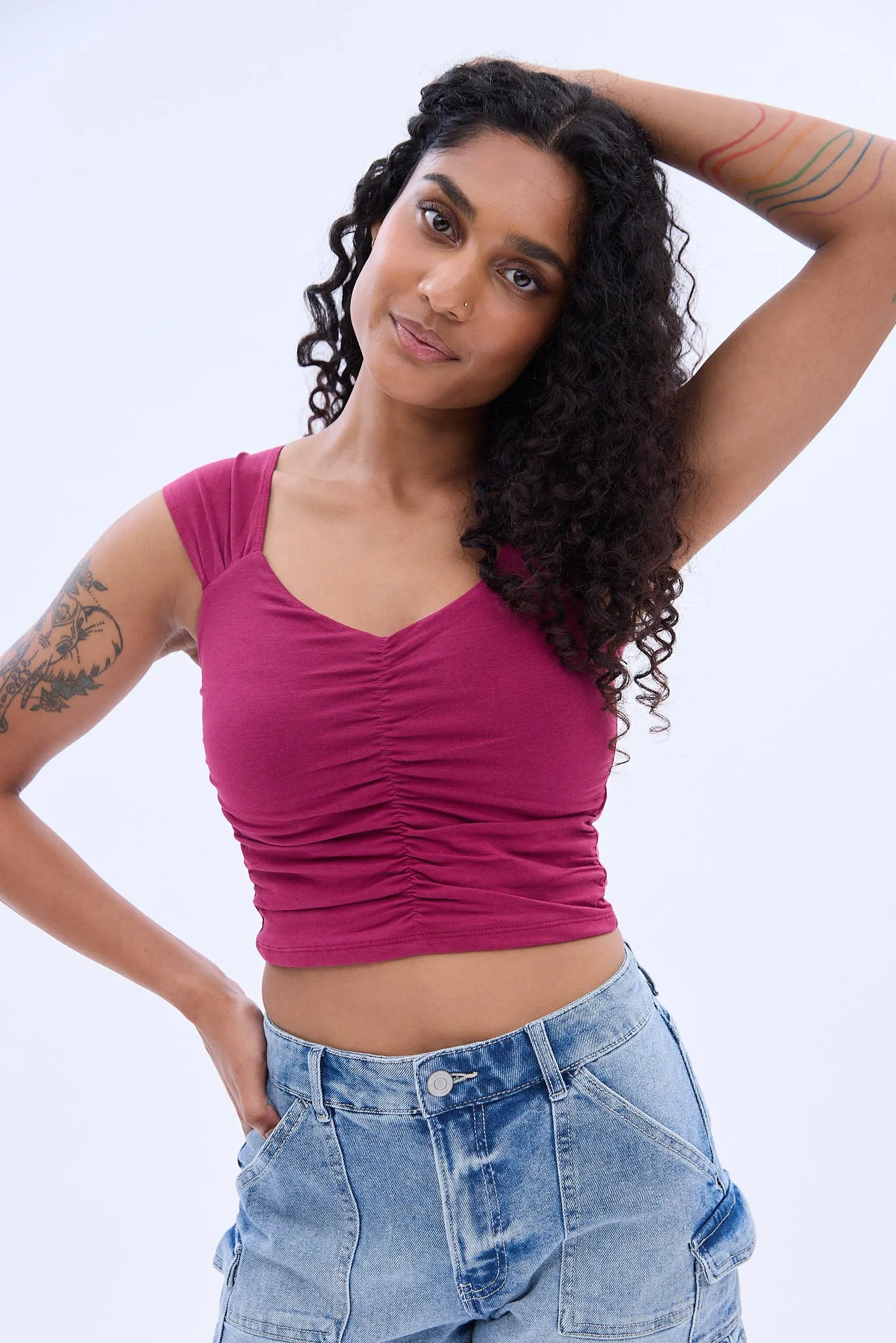 Short Sleeve Sweetheart Neck Tee sold by Bluenotes