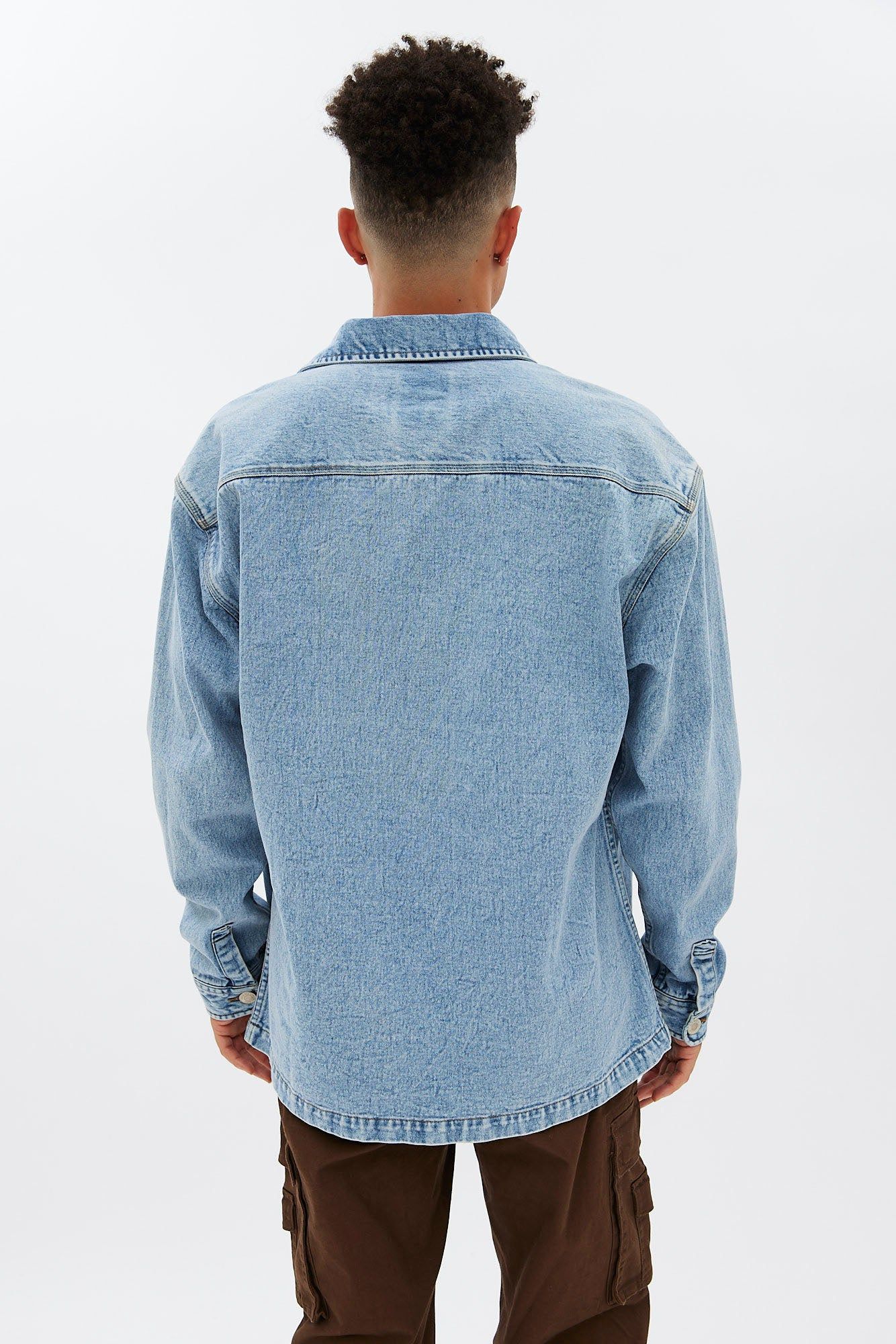 North Western Denim Shacket sold by Bluenotes product image thumbnail 4