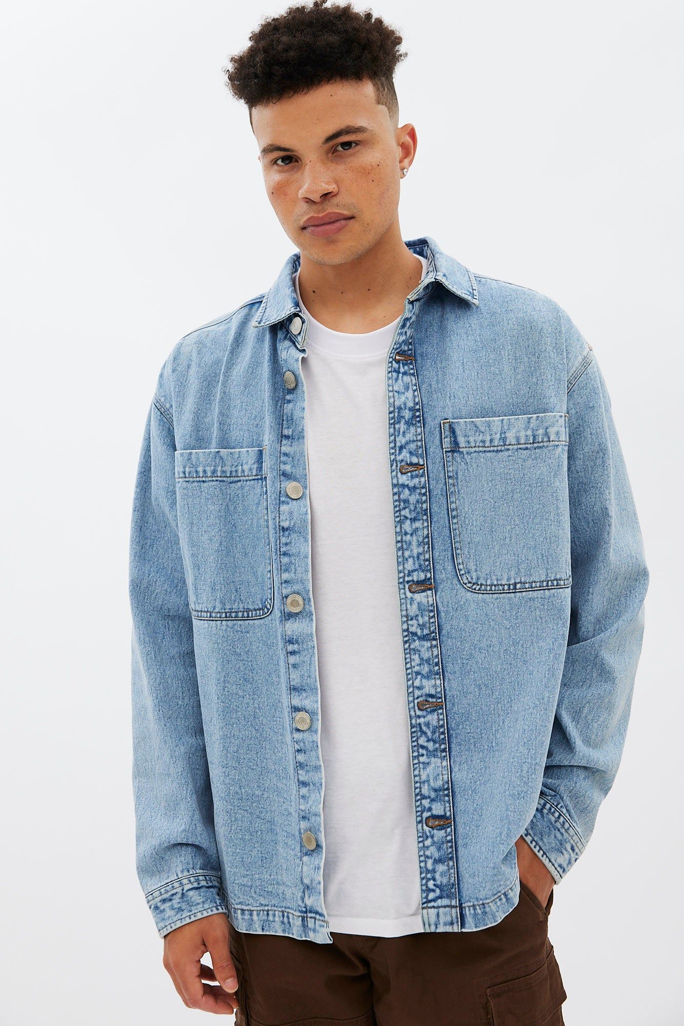 North Western Denim Shacket sold by Bluenotes product image thumbnail 2