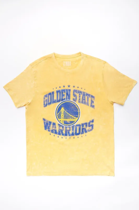 Golden State Warriors Graphic Acid Wash Tee sold by Bluenotes