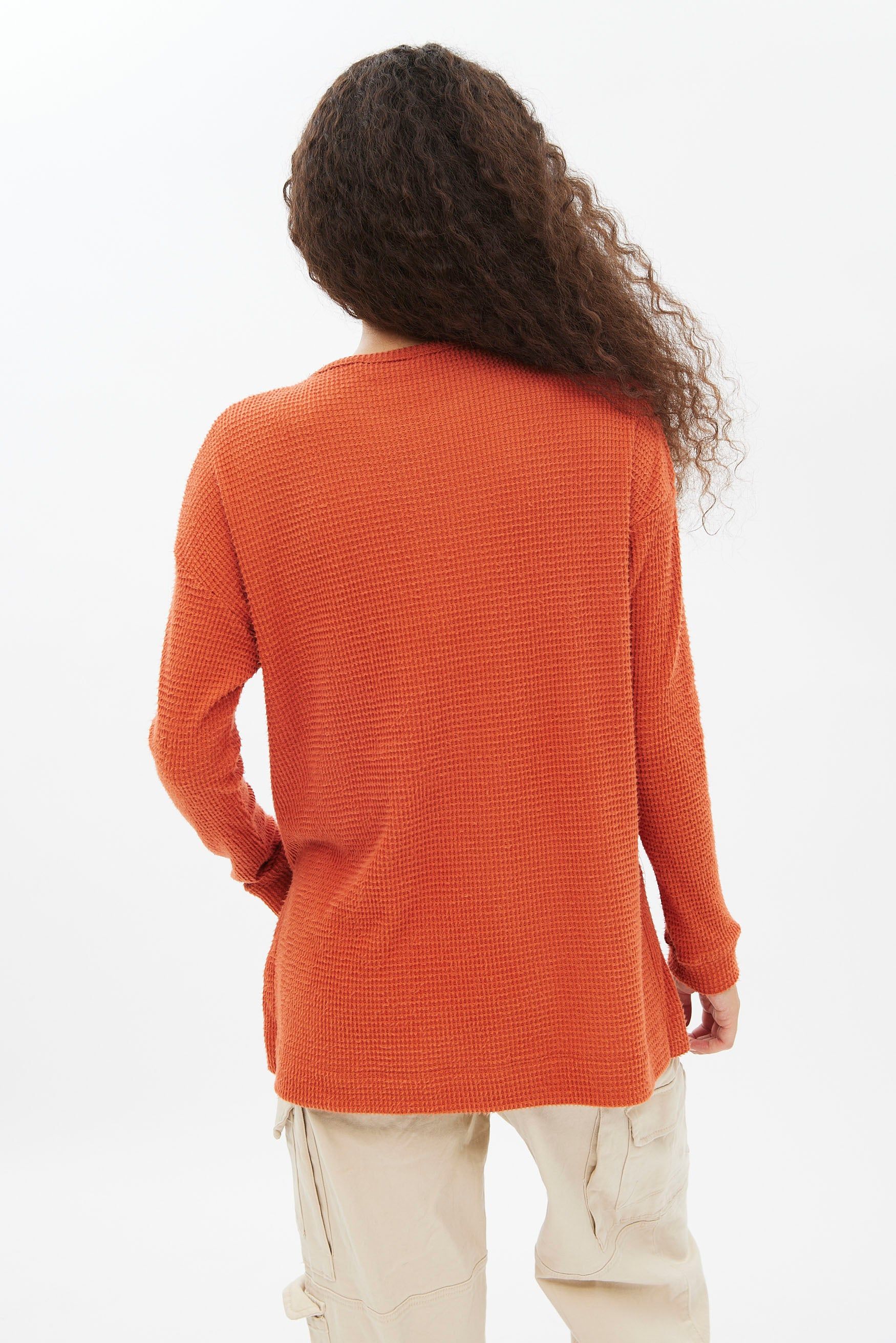 Long Sleeve Waffle Knit Top sold by Bluenotes product image thumbnail 20
