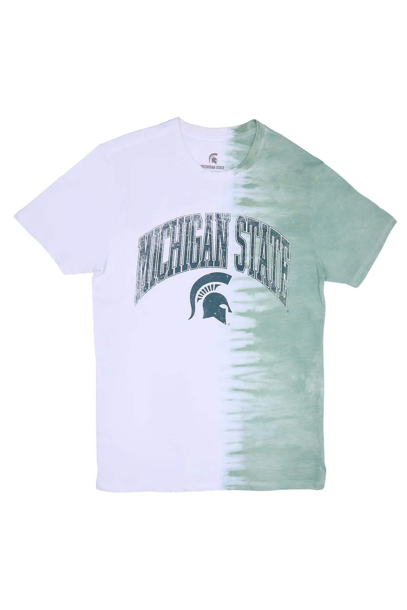 Michigan State Graphic Split Tie Dye Tee sold by Bluenotes