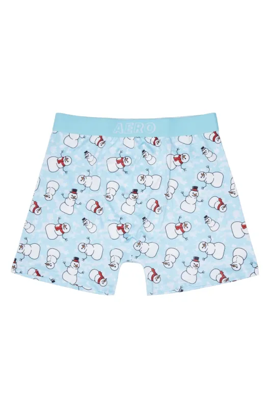 AERO Snowman Printed Boxer Briefs sold by Bluenotes