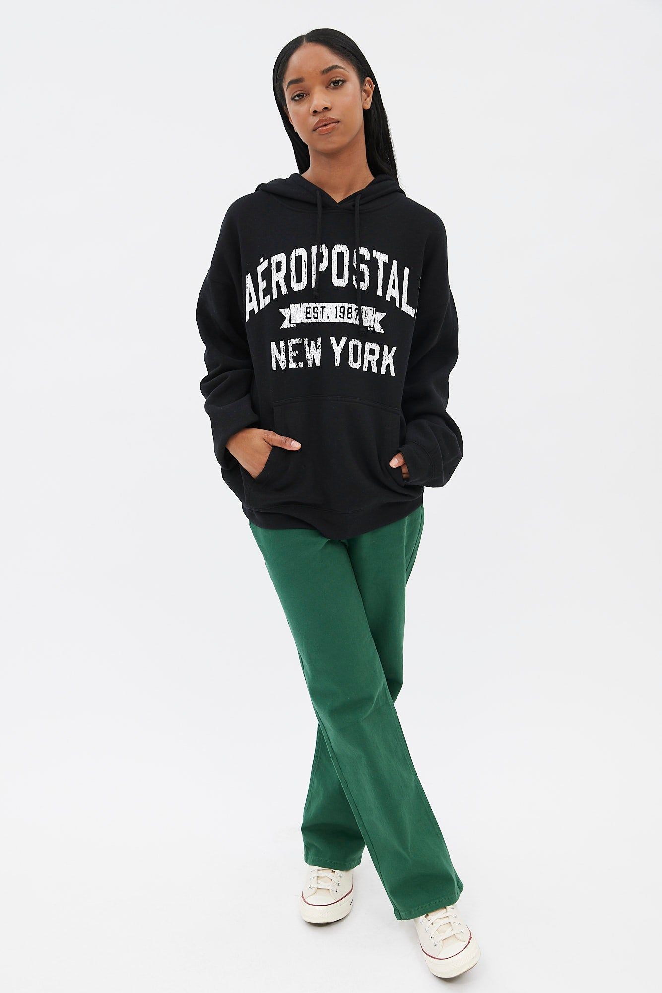 Aéropostale New York Graphic Boyfriend Pullover Hoodie sold by Bluenotes product image thumbnail 3