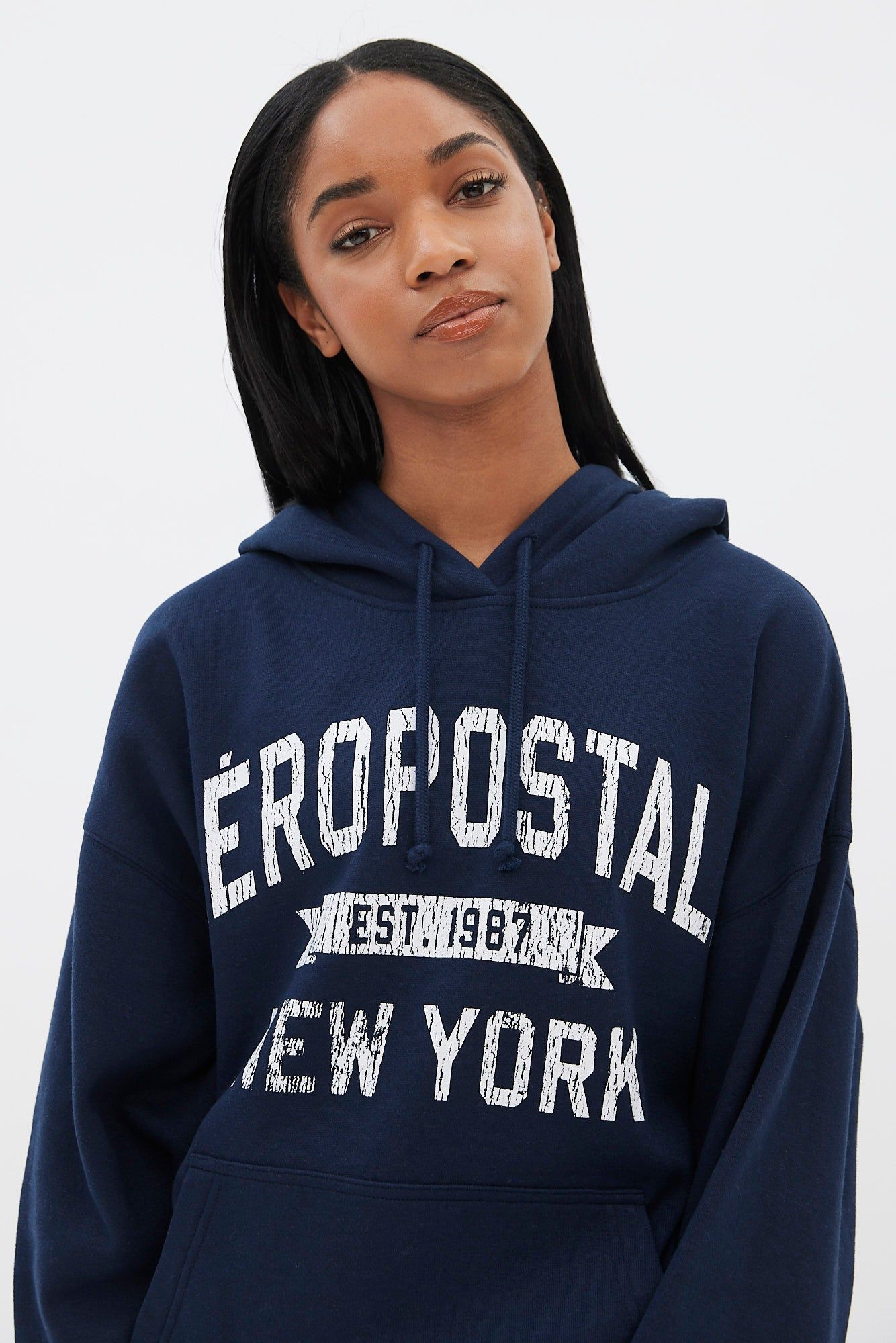 Aéropostale New York Graphic Boyfriend Pullover Hoodie sold by Bluenotes product image thumbnail 7