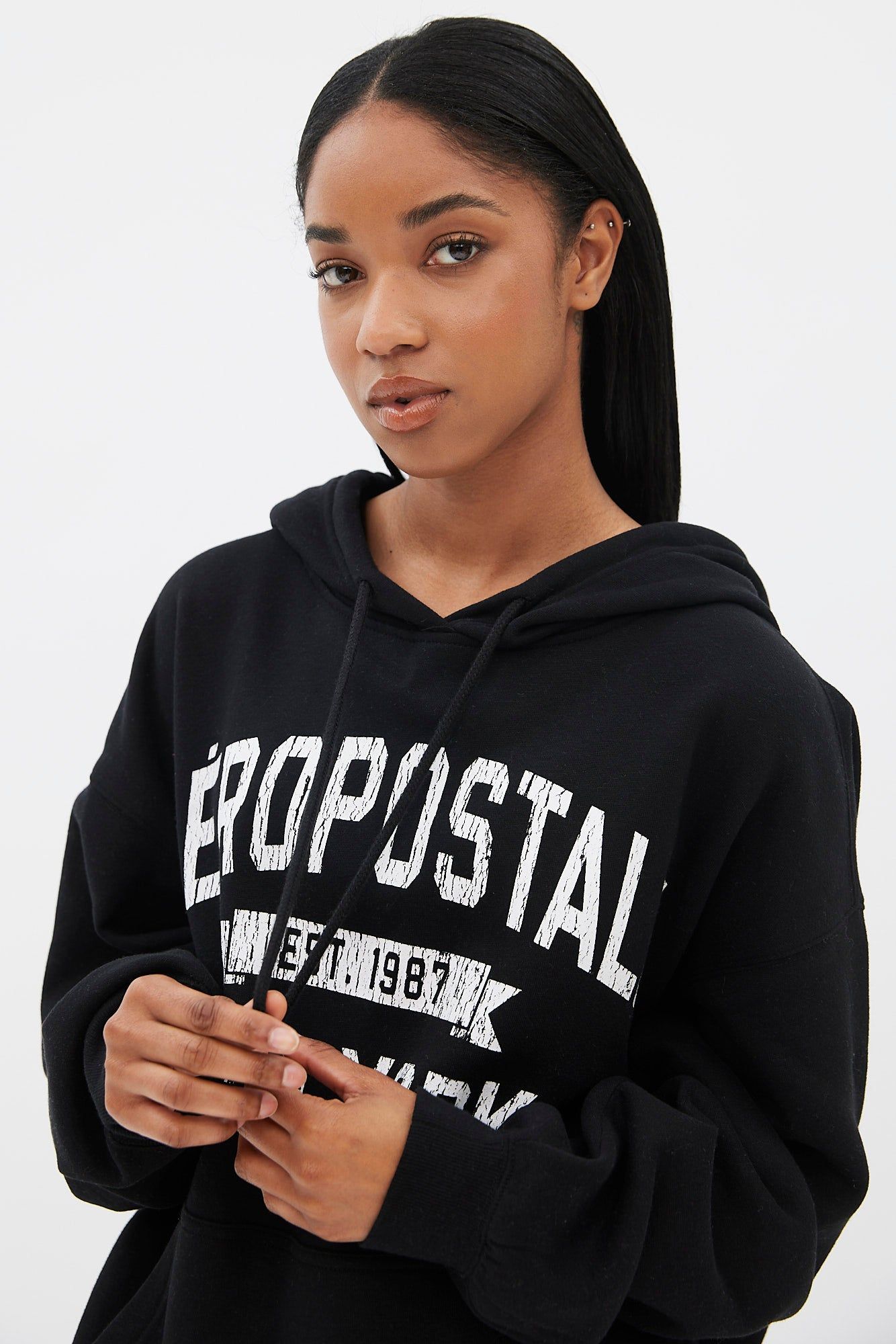 Aéropostale New York Graphic Boyfriend Pullover Hoodie sold by Bluenotes product image thumbnail 4